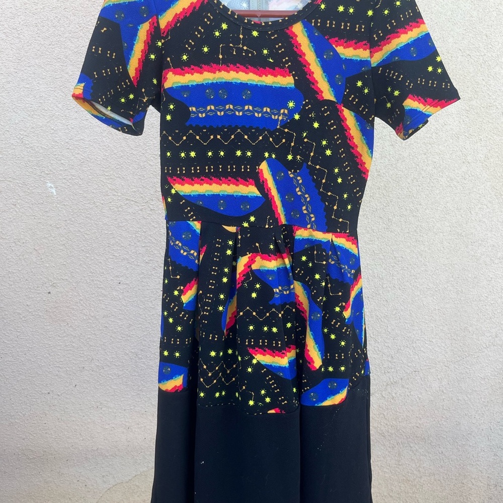 LuLaRoe Kids Dress with Vibrant Patterns